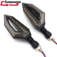 ♕✟ Motorcycle Turn Signals LED Universal Flexible Blinker Lamp Indicators Flasher Lamp For Motorbike E-bike Scooter Accessories