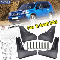 สำหรับ Nissan X-Trail T31 2008-2013 Xtrail Splash Guards Mud Flap Mudguards Fender 2009 2010 2011 2012ชุดแม่พิมพ์รถ Mud Flaps