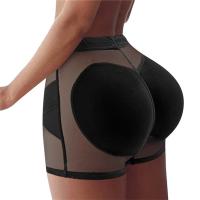 QianXing Shop Abdomen Pants Womens Bottoming Fake Ass Hip-lifting Panties with Insert Pads Breathable Mesh Gauze Peach Buttocks