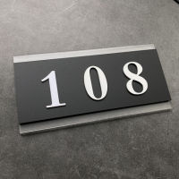 9X18cm European style door sign house number  door number of custom made apartment door panels of Villa any letter  symbols Hote Wall Stickers Decals