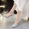 รองเท้าส้นสูงผู้หญิง2021ใหม่รองเท้าผู้หญิง Stiletto อารมณ์ Word รองเท้าส้นสูงผู้หญิงรองเท้าสำหรับดินเนอร์. 