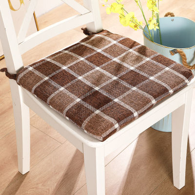 Japanese Style Seat Cushions for Chair Cotton Linen Non-Slip Chair Cushions Dining Room Student Classroom Chair Seat Pad 45*45cm
