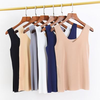 ✟❖ Size 5XL Seamless Camisole Silk Thin Female Fashion Color Crop