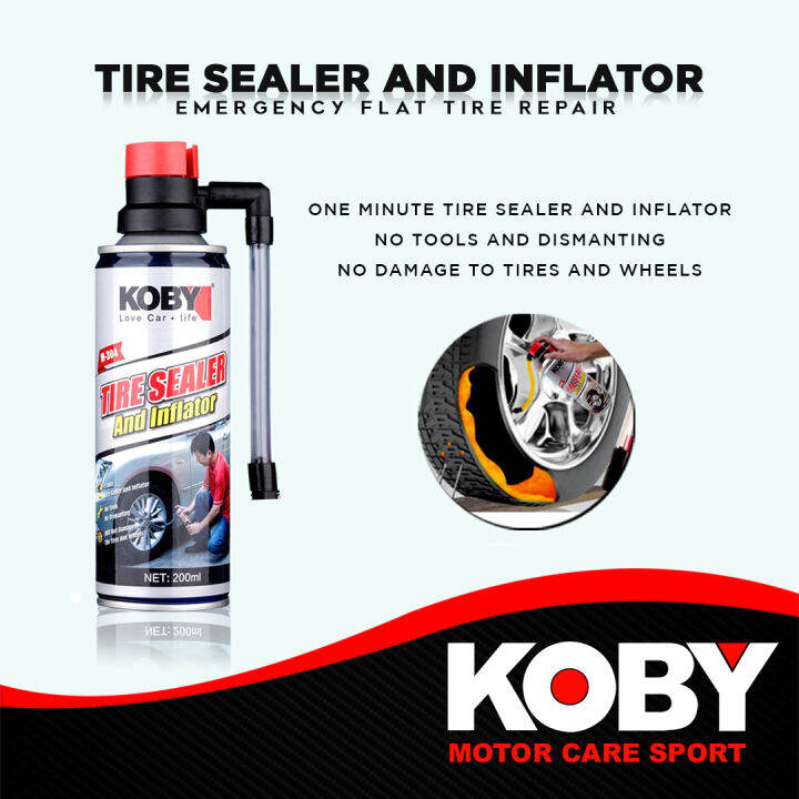 Koby Tire Sealer and Inflator 450ml 1box/12pcs | Lazada PH