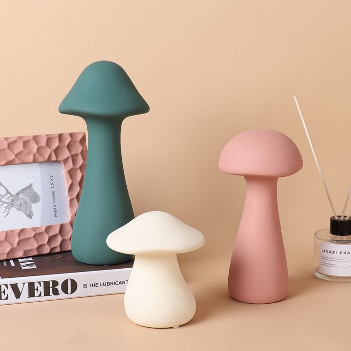 nordic-mushroom-ornaments-desktop-figurines-decoration-modern-simple-home-office-soft-decorations-ceramic-crafts-gift