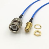 1ชิ้นสายเคเบิลสีฟ้า Rg316เต้ารับตัวผู้ Bnc 4ประเภทปลั๊ก Sma/rp-Sma Rf Coaxial Jumper สายพิกเทล10ซม. 15ซม. 20ซม. 30ซม. 50ซม. 1ม. 1.5ม.