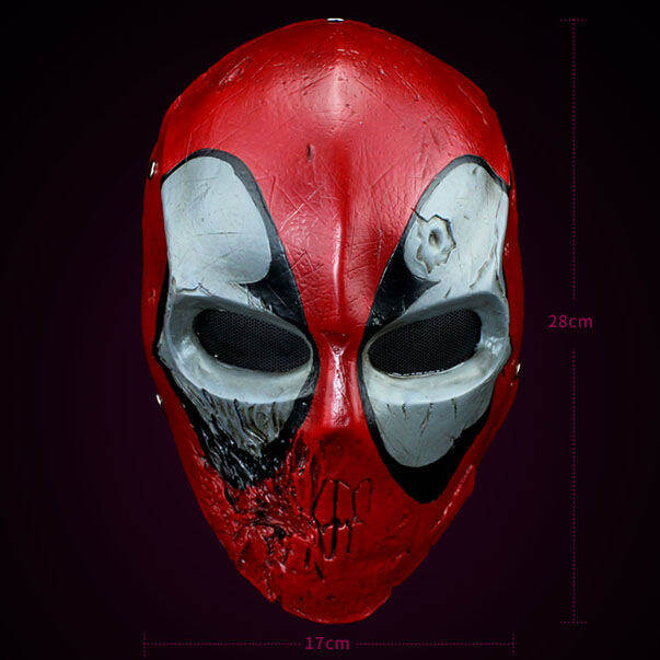 mask-หน้ากาก-จากหนัง-deadpool-เดดพูล-ไรอัน-เรย์โนลส์-วัสดุ-ไฟเบอร์กลาส-fiberglass-ป้องกัน-สำหรับใส่-ปาร์ตี้-แฟนซี-คอสเพลย์-สยองขวัญ-สุดโหด-ฮอกกี้-หมวก-บีบี-ฮาโลวีน-รักบี้-horror-cosplay-hockey-hat-mar