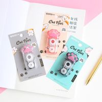 24 pcs/lot Transparent Cat Paw 6M Correction Tape Creative Promotional Stationery gift School Office Supplies Correction Liquid Pens