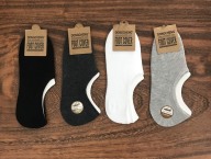 [HCM]Combo 5 hoặc 10 đôi vớ hài nam thun cotton 100% có silicon chống trượt sau gót thích hợp mang giày muốn giấu vớ có 4 màu lựa chọn thương hiệu DONGCHENG thumbnail