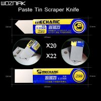 MECHANIC X20/X22 Metal Scraping Tin Knife BGA Reballing Clean Solder Paste Tin Scraper Knife Tools Phone Screen Glue Removal Tool Sets