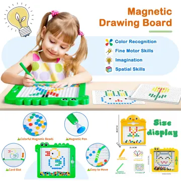 Magnetic Ball Sketch Pad Tablet Drawing Board Kids Magnetic Board