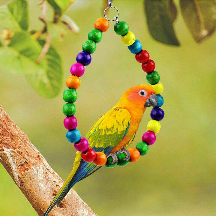 10-ladder-stand-cockatiel-small-rope-metal-parrot-set-toys