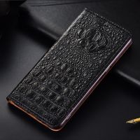 ✧ Crocodile Back Veins Genuine Leather Case Cover For XiaoMi Mi 11i 11X 11T Pro Lite 4G 5G Civi Flip Cover