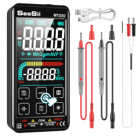 Seesii เครื่องทดสอบมัลติมิเตอร์ดิจิตอลหน้าจอขนาดใหญ่4.7นิ้ว,เครื่องทดสอบมัลติมิเตอร์แบบ6000จำนวนโวลต์มิเตอร์วัดค่าแบบอัตโนมัติวัดแรงดันไฟฟ้ากระแสไฟฟ้า Amp ไดโอดต่อเนื่องความจุไฟฟ้าอุณหภูมิรอบการทำงาน