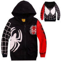 Spiderines เสื้อแจ็คเก็ตมีฮู้ดมีซิปสำหรับเด็ก,เสื้อคาร์ดิแกนลำลองเสื้อแจ็คเก็ตรูดซิปสำหรับเด็กผู้ชายและเด็กผู้หญิงเสื้อโค้ท MS0729