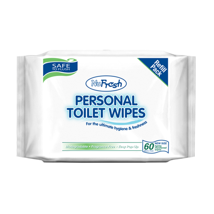 [Nufresh] Personal Toilet Wipes Bundle 60sx4 + Free Tub Lazada Singapore