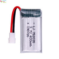 LT【ready stock】แบตเตอรี่โดรนบังคับ ของเล่นเด็กชายA100 A120 A130 A150 Rc Aircraft Drone 3.7v 400mah Lithium Battery Modified Accessories1【cod】