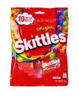 Skittles Original Fruit Flavour Candies Fun Size 1 ห่อ มี 10 ห่อเล็ก น้ำหนัก 150 กรัม สินค้ามีฮาลาล BBF.10/06/24