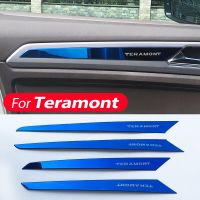 For Volkswagen Teramont 2017 2018 2019Modified Essories Door Trim Interior Modified Stainless Steel Car Door Panel Decoration