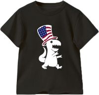 2023 Summer Kid Toddler Shirts 4th of July 3D Graphic Printed Tees Boys Girls Novelty Fashion Short Sleeve T