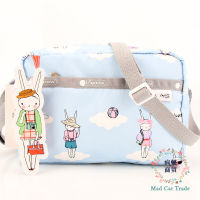 LeSportsac Lux Bao ชื่อร่วมการ์ตูนผ้าแสงผู้หญิงสะพายกระเป๋าสะพายกันน้ำ2434