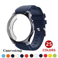 Case+strap For Samsung Galaxy watch 46mm 42mm Silicone bracelet plating TPU All-Around bumper smartwatch correa Gear S3 Frontier Straps