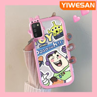 YIWESAN เคสซิลิโคนนิ่ม F02s A03 A03s A02s ปลอกสำหรับ Samsung น่ารัก,เคสนิ่มเคสมือถือป้องกันเลนส์หลายสีกันกระแทกทนทานต่อการตกและรอยขีดข่วน