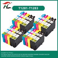 ตลับหมึกสำหรับ T1281 Epson T1282 T1283 1281สำหรับ Epson Stylus S22 SX125 SX130 SX230 SX235W SX420W SX425W SX430W เครื่องพิมพ์ SX435W