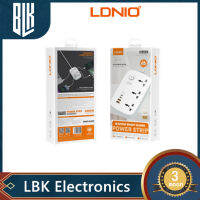 LDNIO SC3416 ปลั๊กพ่วง ปลั๊กไฟ 3Socketรองรับ65W PD3.0+60W QC3.0 Fast chargeชาร์จเร็ว กำลังไฟ 3250W-สายยาว 2เมตร SC3416