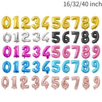 Number Foil Wedding Decoration Gold Baby Shower Birthday Supplies