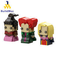 Buildmoc Halloween Hocused Witch Winifred Mary Sarah Pocused Action Figures Building Blocks ของเล่นเด็กของขวัญเด็ก413PCS