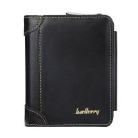 Fashion Men Short Wallets High Quality Vintage PU Leather Zipper Card Holder Male Purse with Coin Pocket Male Wallets