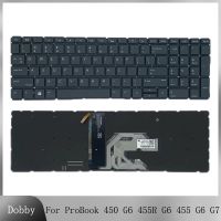 Original NEW US Keyboard For HP ProBook 450 G6 455R G6 455 G6 G7 Laptop Keyboard with Backlit Replacement Accessory Notebook