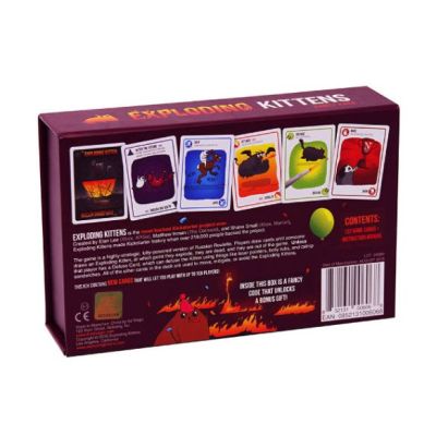 Exploding Kittens : Party Pack Board game [ภาษาอังกฤษ] - บอร์ดเกมแมวระเบิด บอร์ดเกม กระดาษพรีเมี่ยมเป็นลายตาราง บริการเก็บเงินปลายทาง