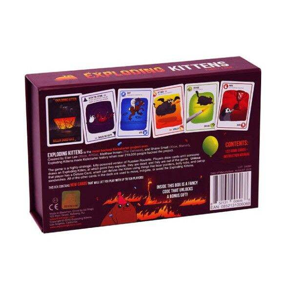 exploding-kittens-party-pack-board-game-ภาษาอังกฤษ-บอร์ดเกมแมวระเบิด-บอร์ดเกม-กระดาษพรีเมี่ยมเป็นลายตาราง-บริการเก็บเงินปลายทาง