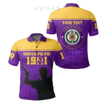 Omega01 Psi Summer Phi 1911 Hand Sign Simple Style Personalised Polo Shirt{in stock} high-quality