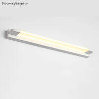 Modern Long Bathroom Vanity Light Bar Over Mirror, LED Wall Sconce Fixtures Indoor Stainless Steel Daylight Bath Makeup Lighting