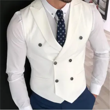 Men's double breasted on sale vest