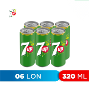 Nước giải khát 7up Thùng 6 lon x 320ml