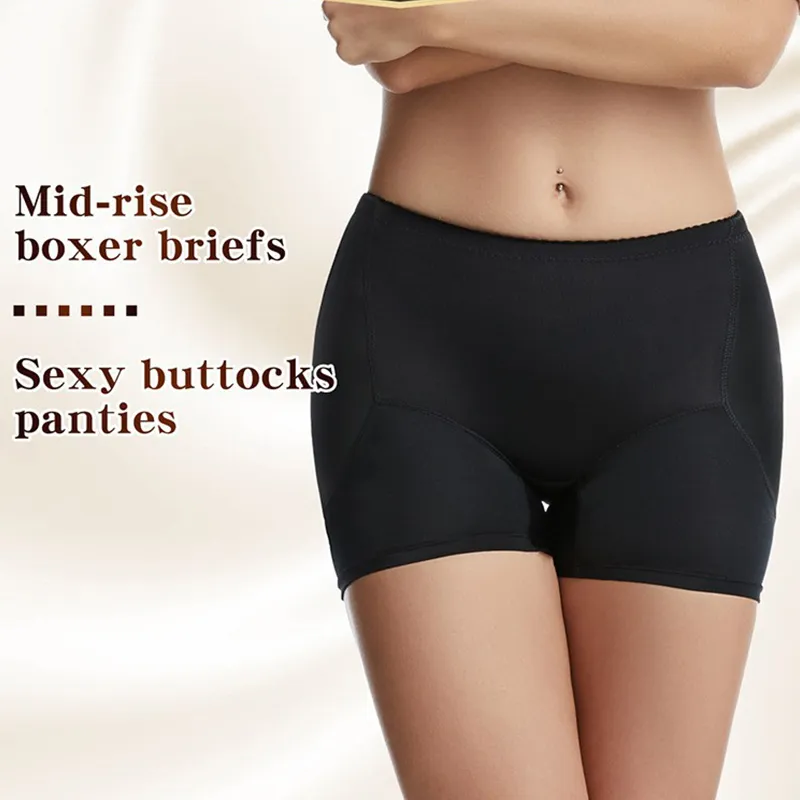 Women's Padded Seamless Shapewear Panties Hip Enhancer Underwear Shaper  Shorts