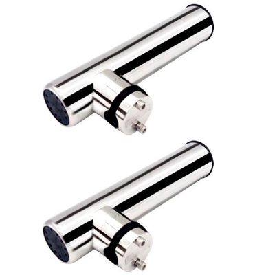 2X Stainless Steel Marine Boat Fishing Rod Holder Rack Support for Rail 19-25mm Boat Seat Boats Parts