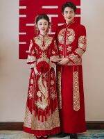 【jw】⊙❣  Xiuhe Bridal Wedding Chinese Couple and Gown Womens