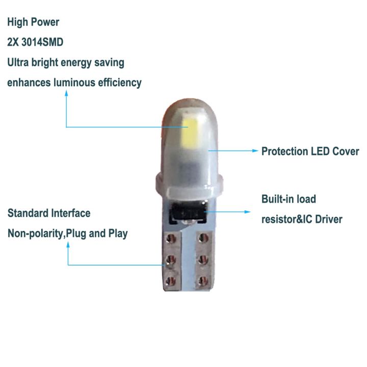 t5-auto-car-dashboard-lights-2-3014-smd-reading-instrument-panel-lamp-with-socket-no-polarity-led-bulb-white-12v-ac-dc