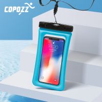 COPOZZ Beach Waterproof Phone Case Cover Touchscreen Floating Aribag Dry Diving Bag Pouch for iPhone Xiaomi Samsung Meizu