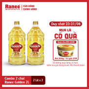 Combo 2 chai dầu ăn Ranee Golden 2 lít 2 lít chai x 2 chai