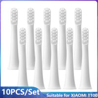 10Pcs เปลี่ยนหัวแปรงสีฟันสำหรับ XIAOMI T100 Sonic แปรงสีฟันไฟฟ้าสูญญากาศ Soft DuPont Bristle เปลี่ยน Mop Nozzle