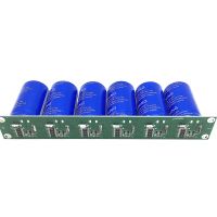 Super Farad Capacitor 16V 83F 6PCS 2.7V 500F Flat Angle Electrolytic Capacitor with Protection Board Single Row Ultracapacitor