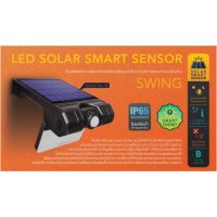 NAS โคมไฟ โคมไฟ ติดผนัง/ขั้นบันได โซล่าเซล solar cel Led ปรับได้ 3w Led Solar sensor swing Lamptan โคมไฟตั้งโต๊ะ