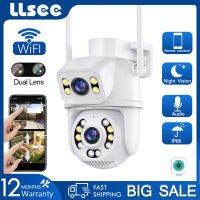 LLSEE icsee 5X ซูมเลนส์คู่กล้องวงจรปิด wifi, กล้องรักษาความปลอดภัยไร้สายกลางแจ้ง ptz360 องศาการหมุน, การมองเห็นกลางคืนที่มีสีสัน, การติดตามอัตโนมัติ, กันน้ำ