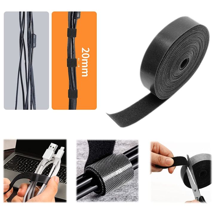 131pcs-cable-management-cord-organizer-kit-self-adhesive-cable-clip-holders-fastening-cable-ties-hook-loop-cable-straps